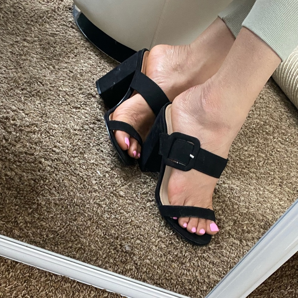 chunky heel sandals